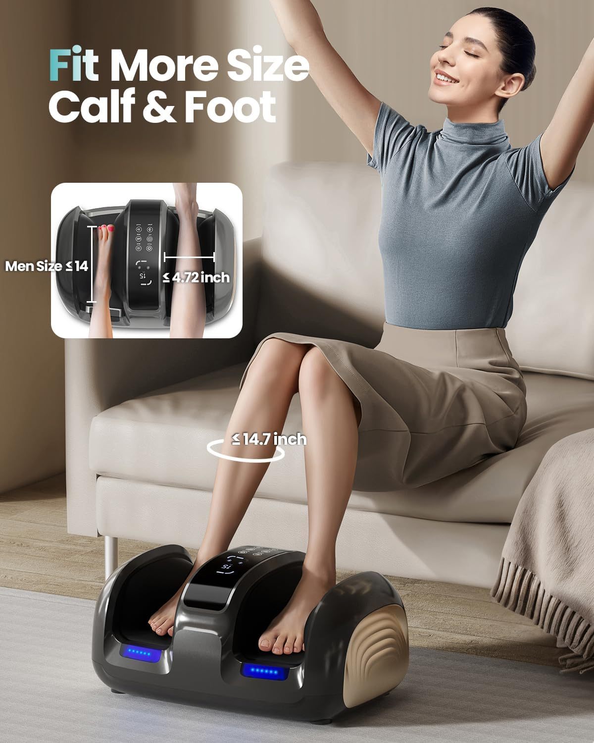 Smart Heated Foot Massager Mspro 1