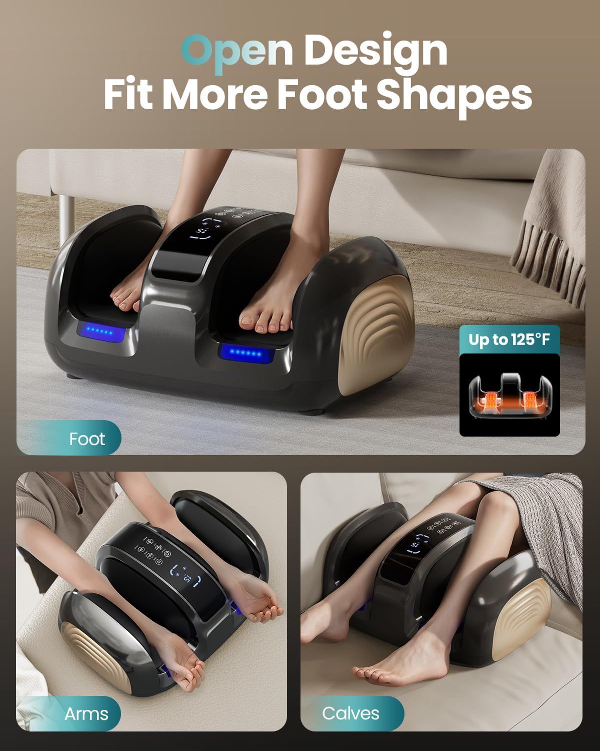 Smart Heated Foot Massager Mspro 1