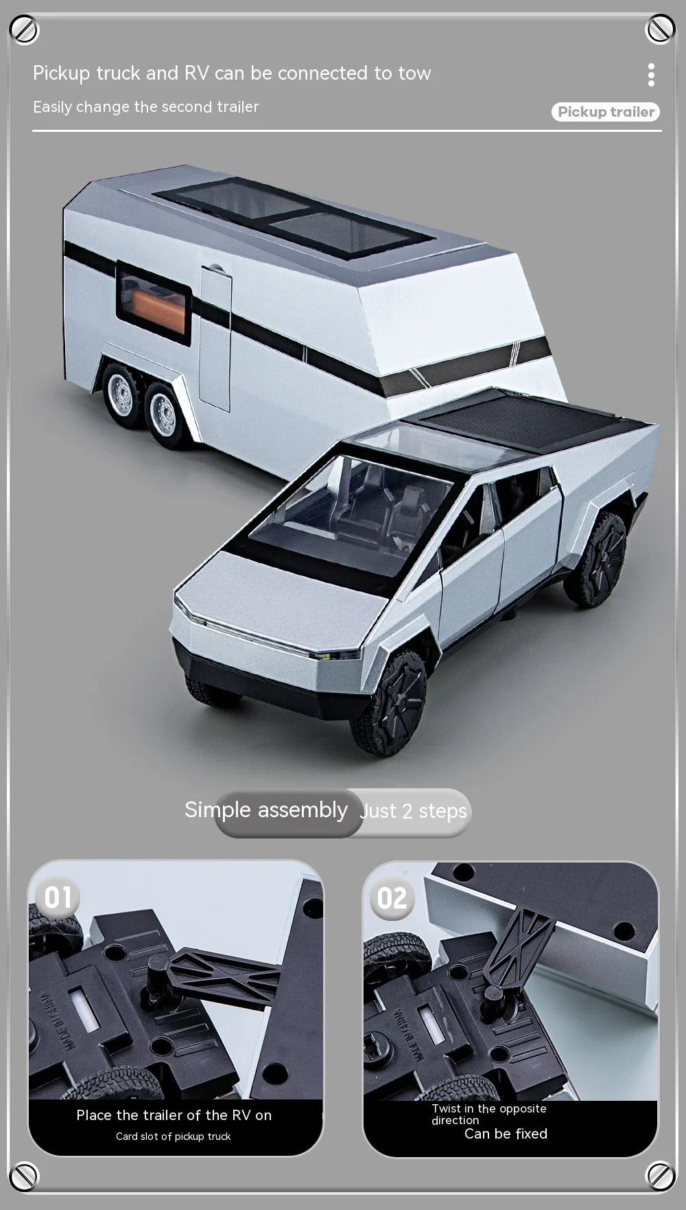 Tesla Cybertrunk 1:32 Premium Car Model