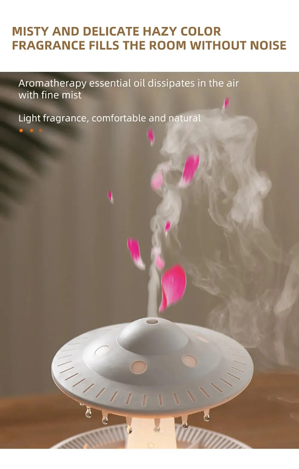 UFO Humidifier Aromatherapy Diffuser Lamp