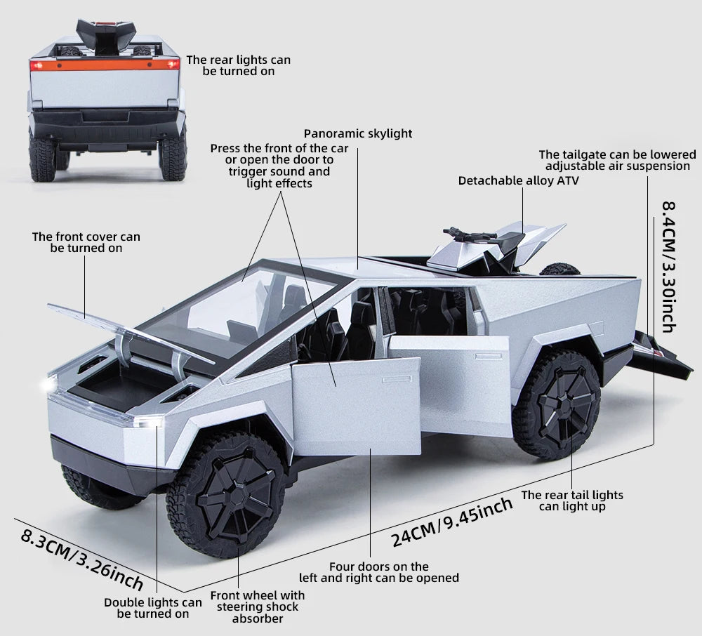 Tesla Cybertruck 1:24 Premium Car Model