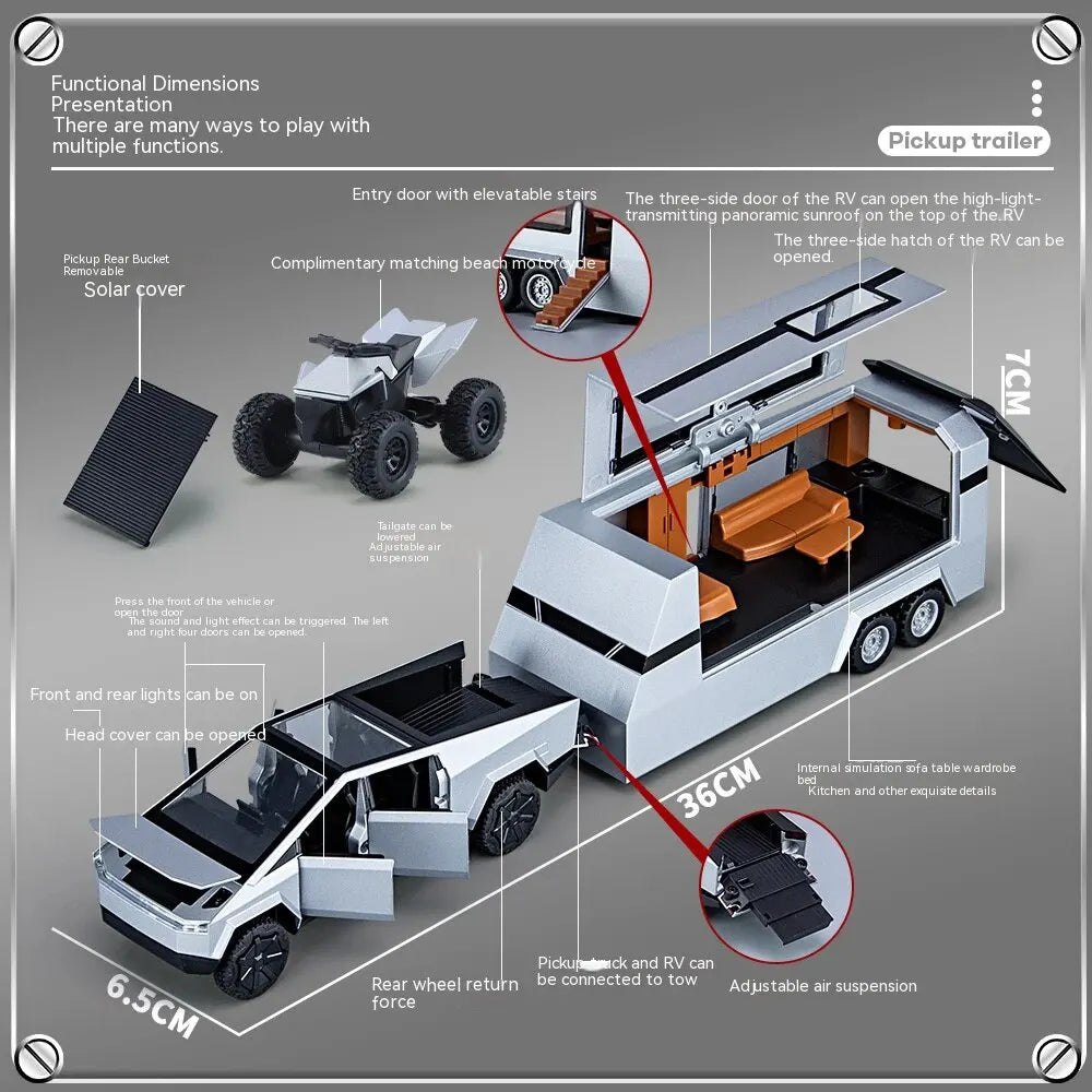 Tesla Cybertrunk 1:32 Premium Car Model