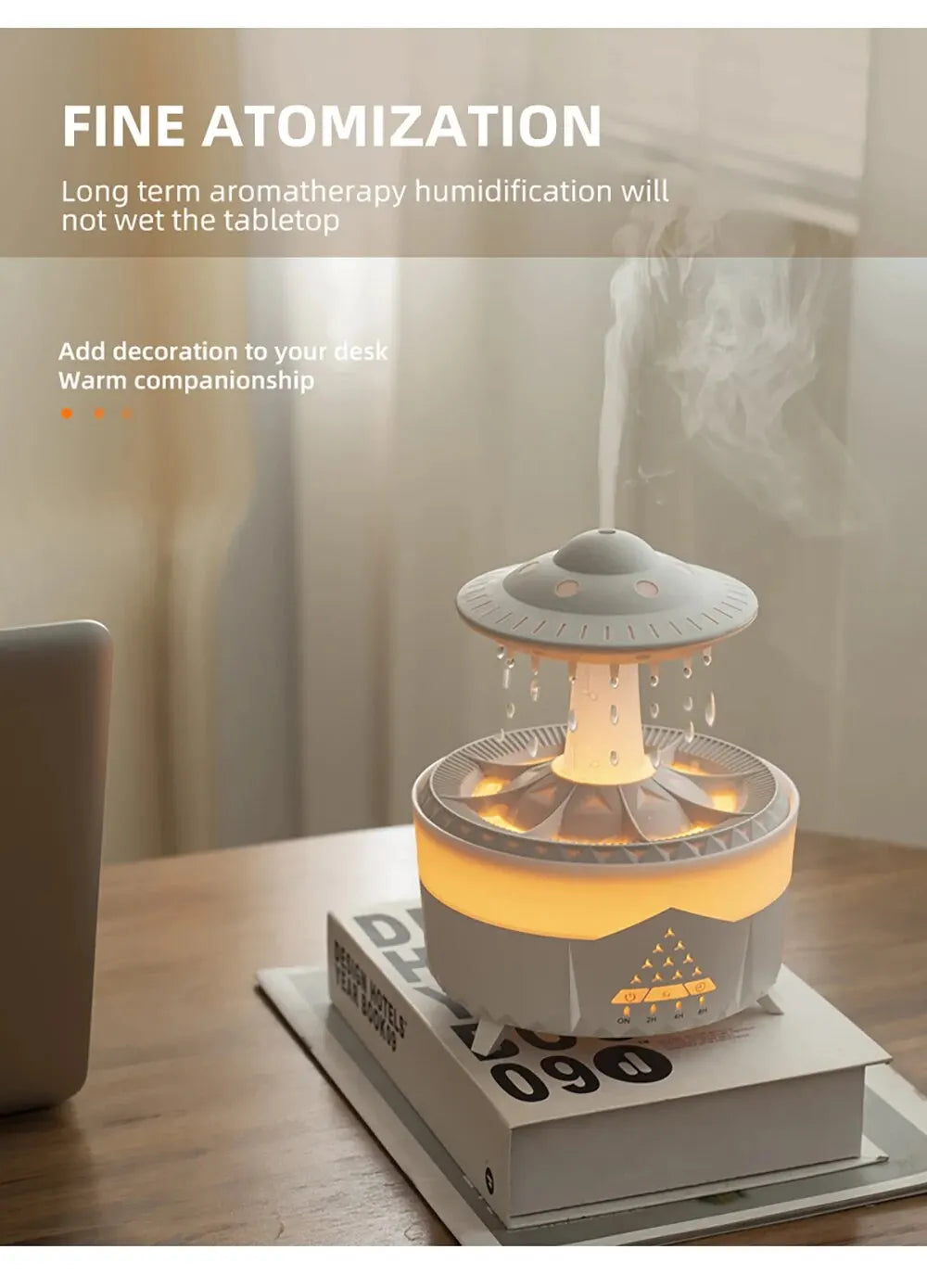 UFO Humidifier Aromatherapy Diffuser Lamp