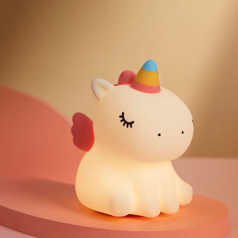 Unicorn Silicone Night Light Rechargeable