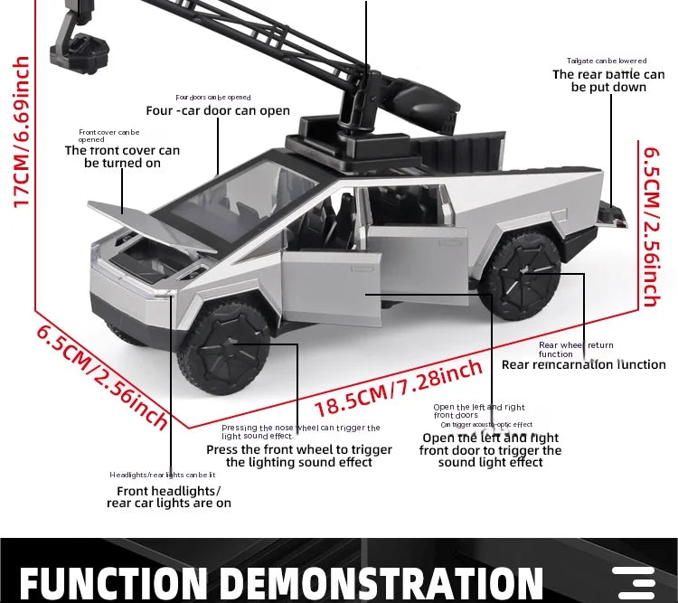 Tesla Cybertrunk 1:32 Premium Car Model