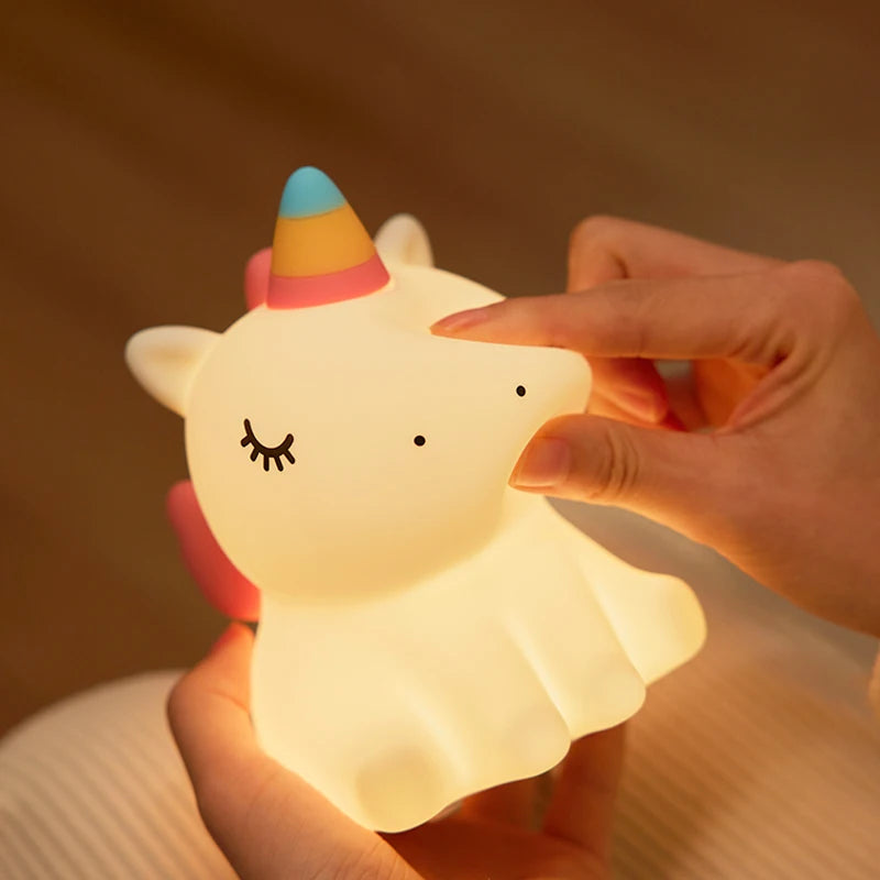 Unicorn Silicone Night Light Rechargeable