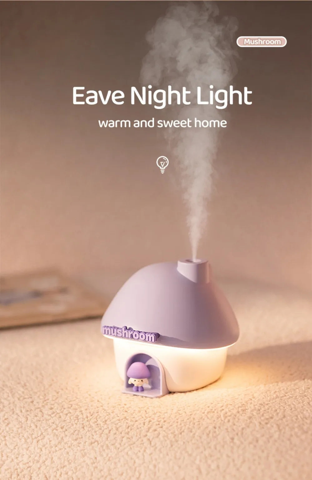 Mushroom Cute House Air Humidifier