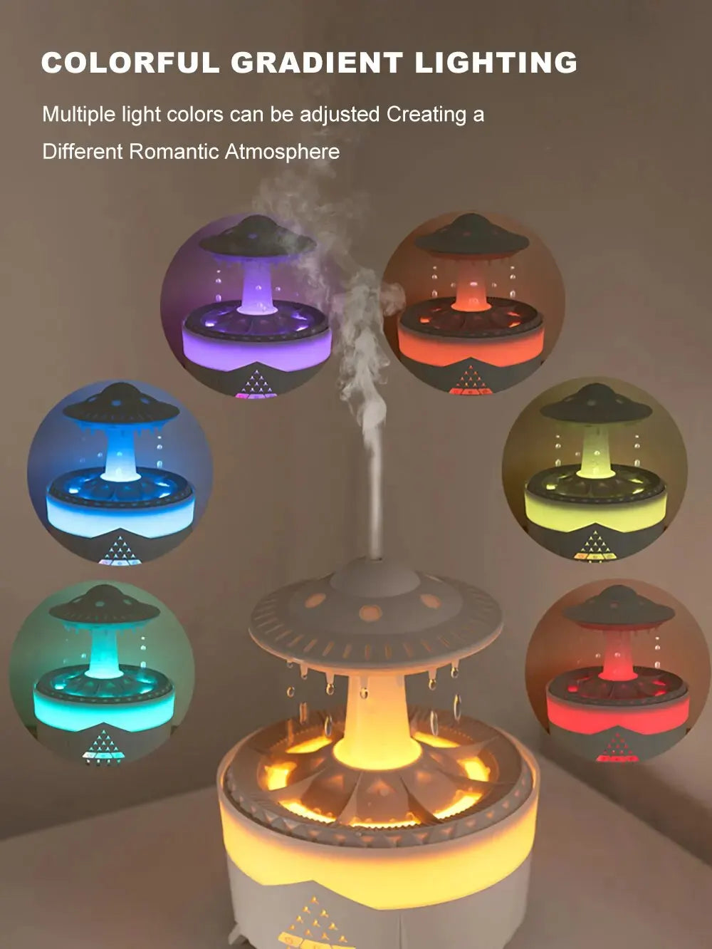 UFO Humidifier Aromatherapy Diffuser Lamp