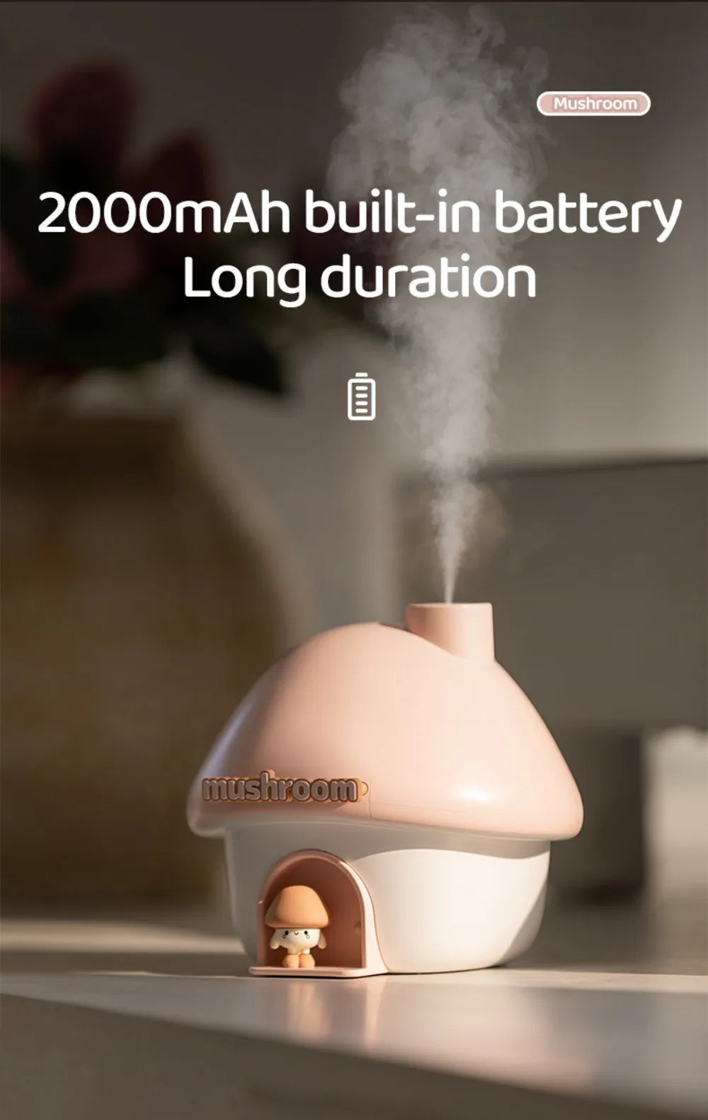 Mushroom Cute House Air Humidifier