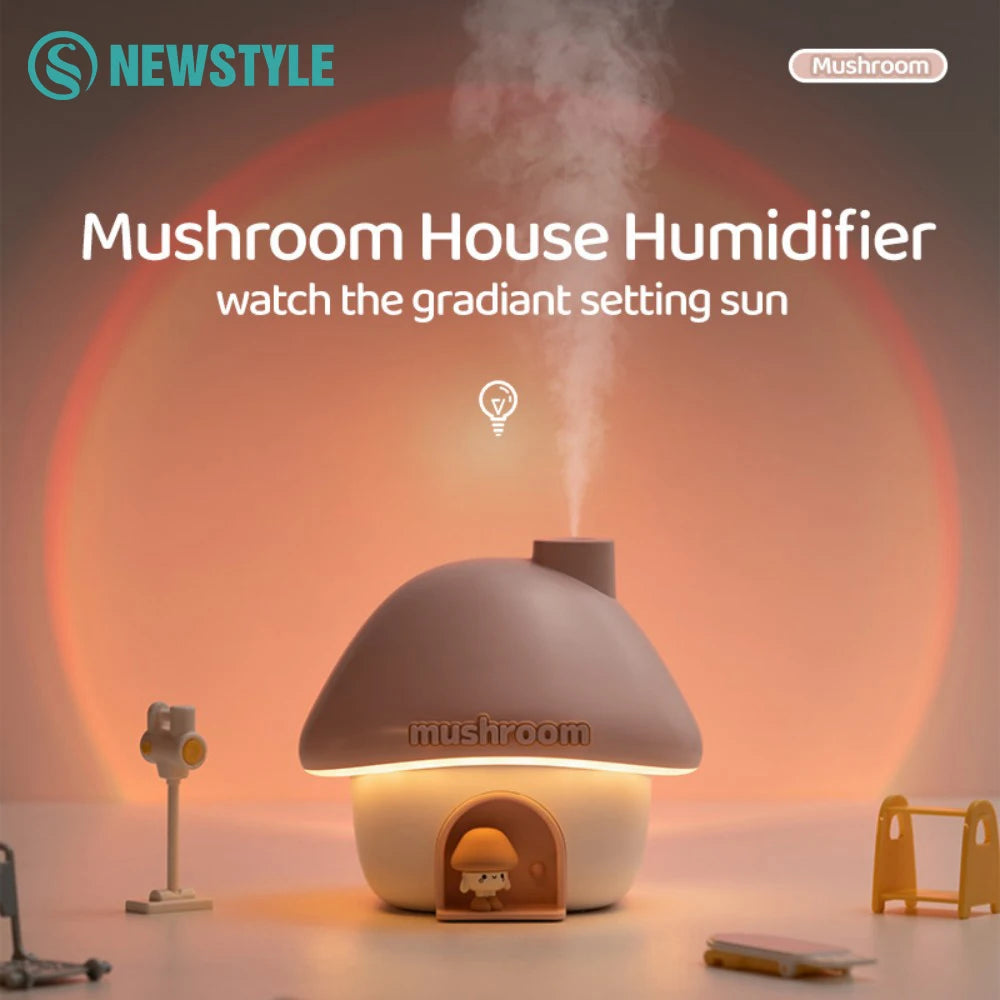 Mushroom Cute House Air Humidifier